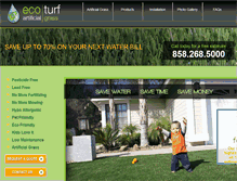 Tablet Screenshot of ecoturfsd.com
